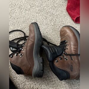 Hi-Tec Brown and Black Rugged Outdoor Boots
